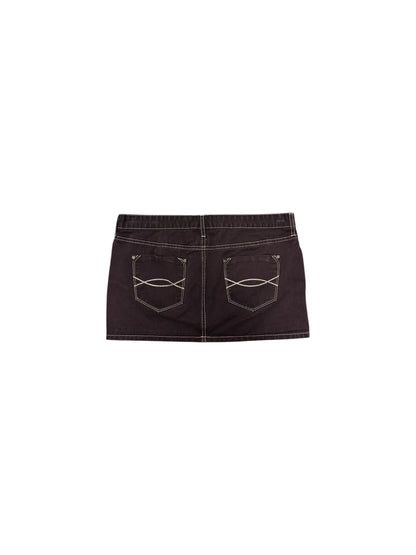 Women’s Y2K Abercrombie & Fitch Micro Mini Brown Skirt