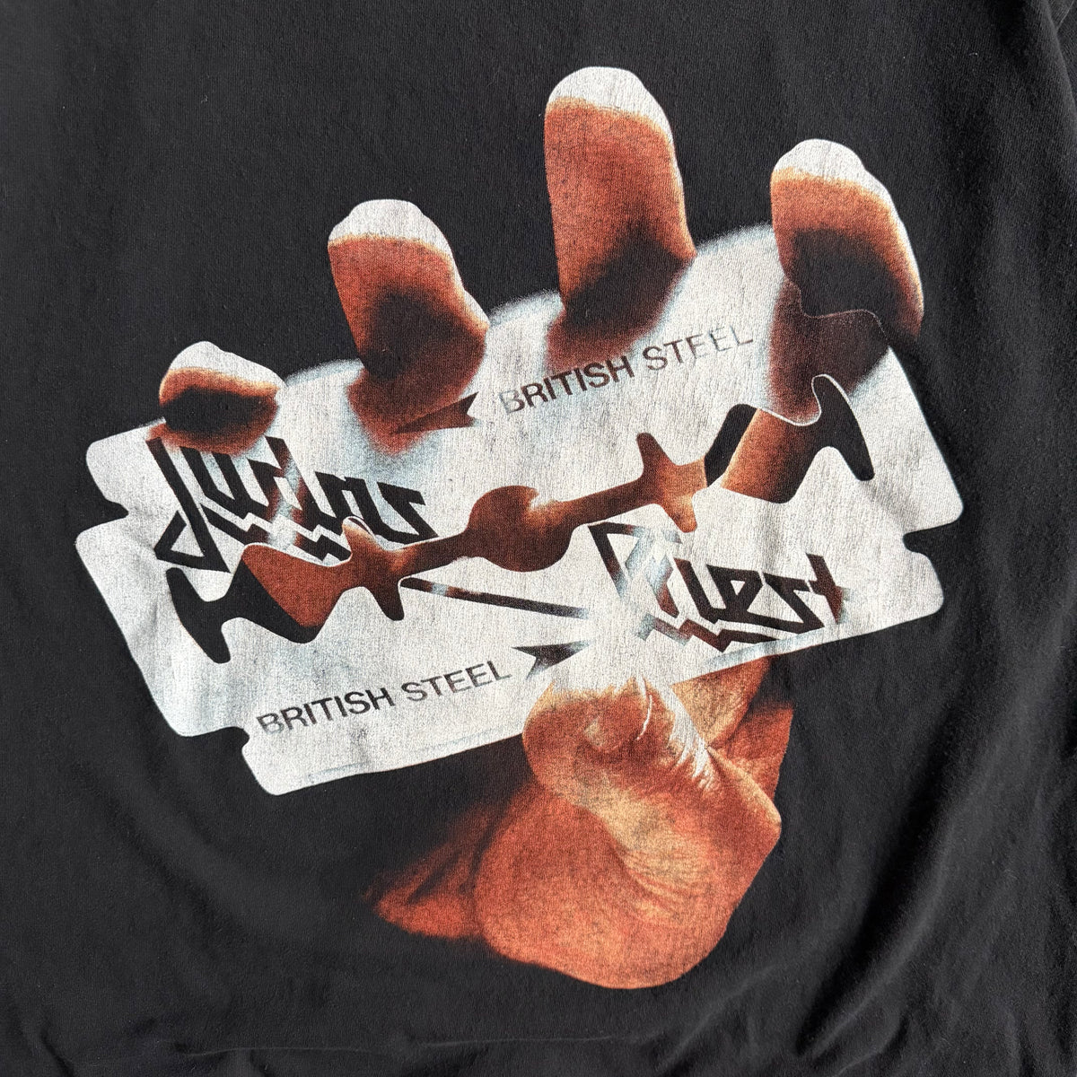 Vintage Judas Priest ‘British Steel’ Razor Blade T Shirt