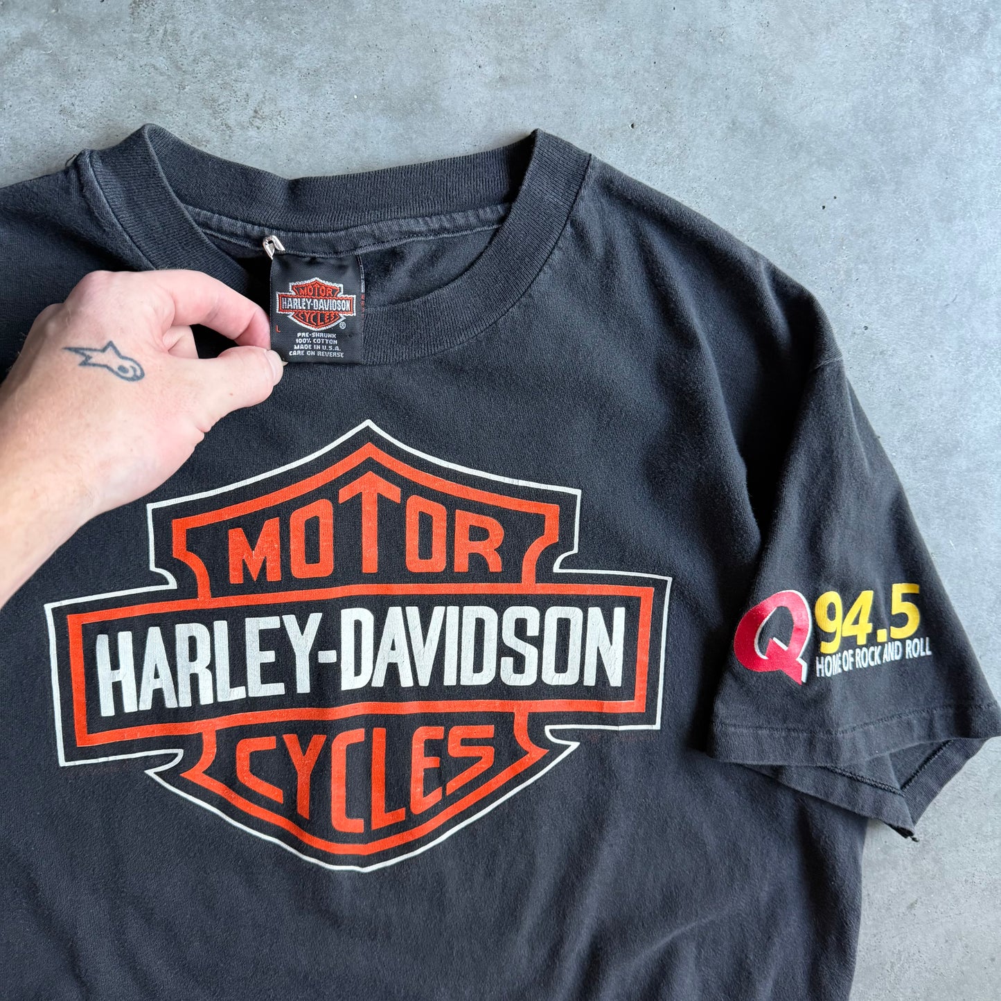 Vintage Rio Grande Valley Texas Harley Davidson Shield Tee