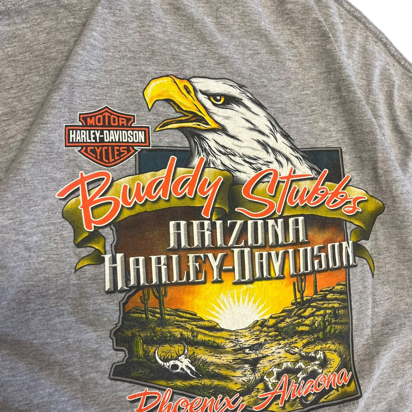 Y2K Harley Davidson Grey Emblem T Shirt