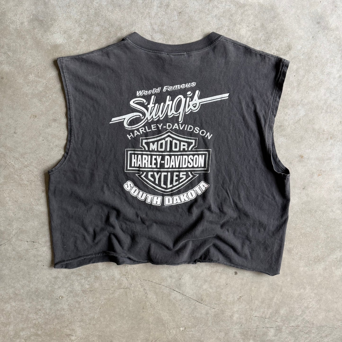 Vintage ‘03 Sturgis Black Hills Rally Cut Off Tee