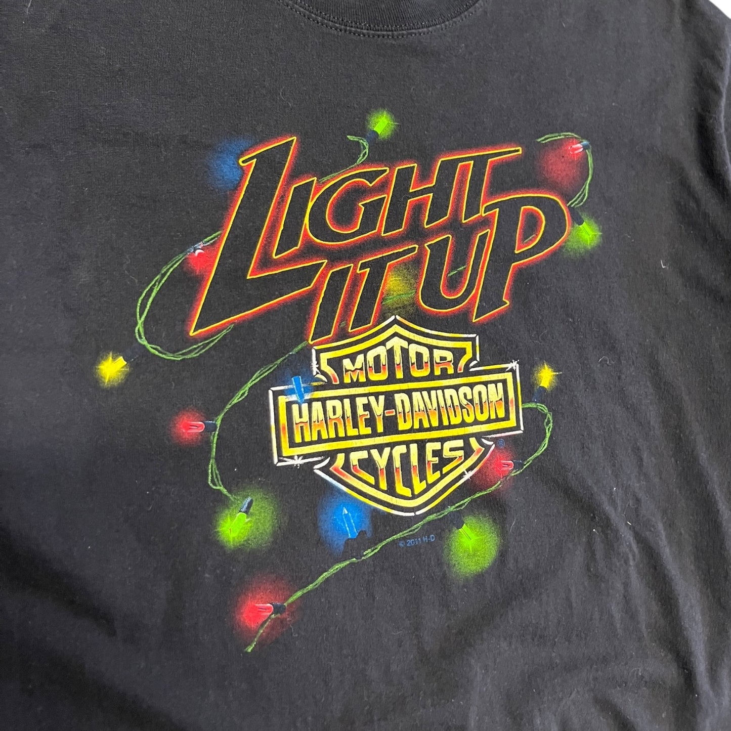 Y2K Light It Up Harley Davidson Tee