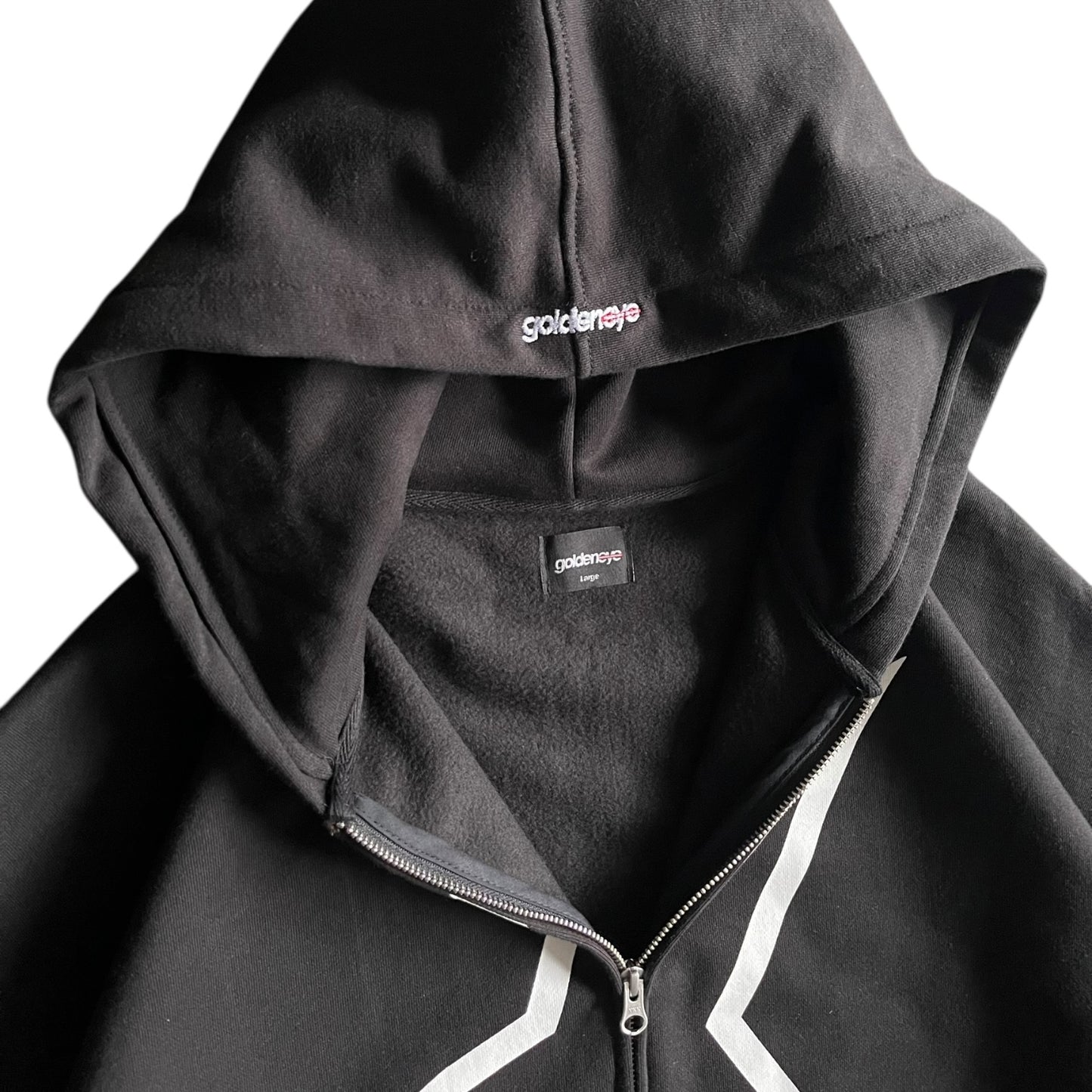 Goldeneye ‘GE Star’ Zip Up Hoodie (Black)