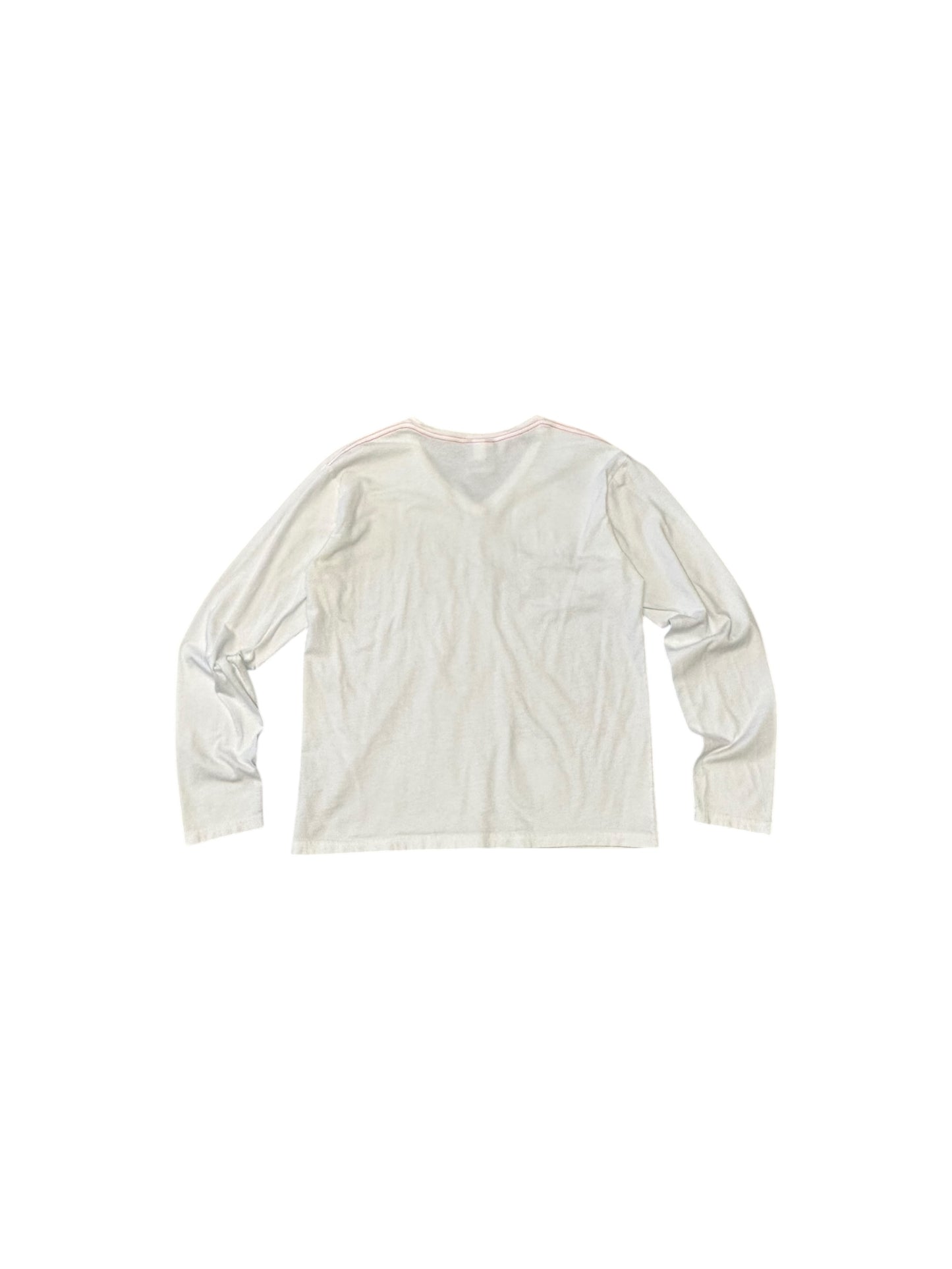 Women’s Vintage Nike Swoosh Graphic White/Orange Logo Long Sleeve