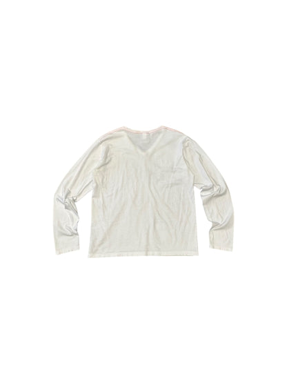 Women’s Vintage Nike Swoosh Graphic White/Orange Logo Long Sleeve