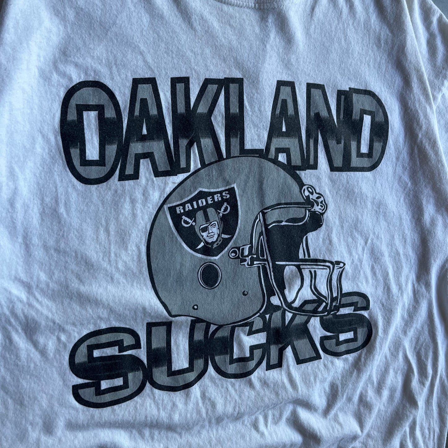 Vintage “Oakland Sucks” NFL Joke Tee