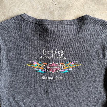 Women’s Harley Davidson Grey Thermal Wing Graphic Long Sleeve