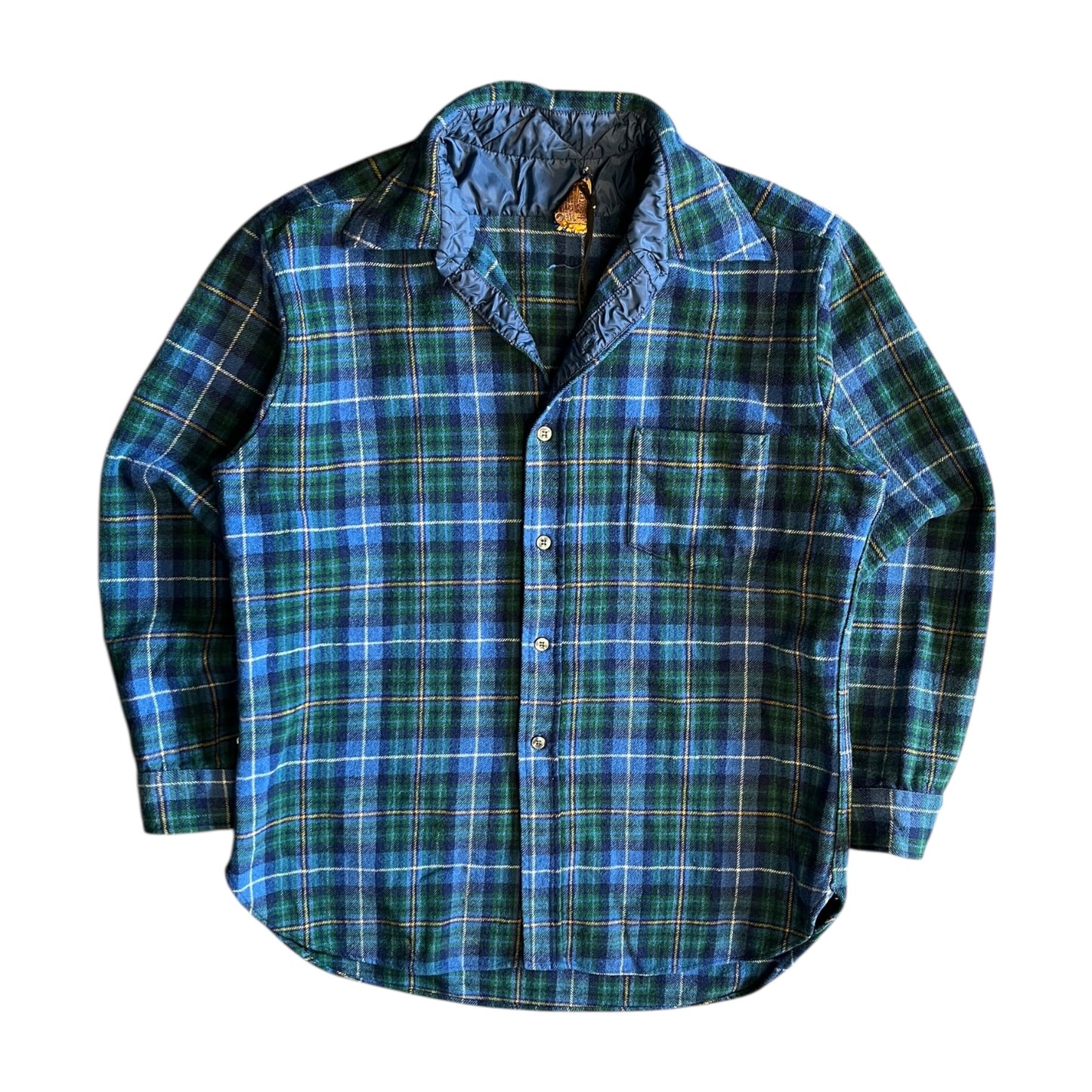 Vintage Pendleton Blue Wool Flannel