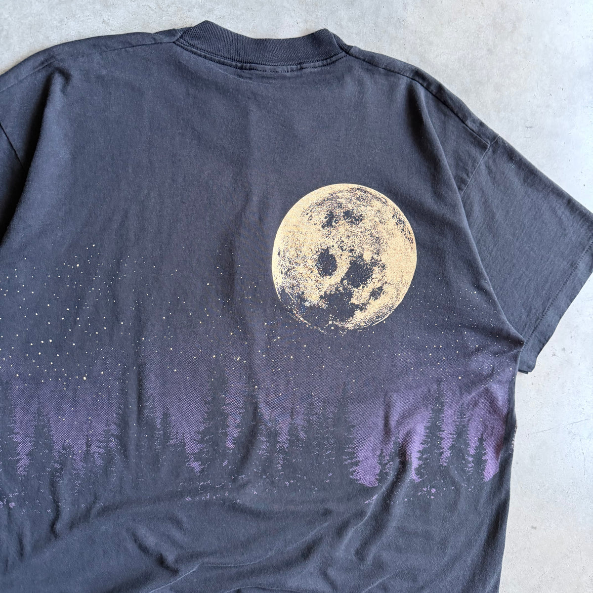 Vintage Great Smokey Mountains Midnight Eagle AOP Tee