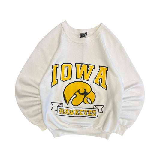 Vintage Raglan Cut Iowa Hawkeyes Banner Sweatshirt