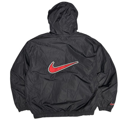Vintage Nike Black & Red Zip-Up Windbreaker Coat