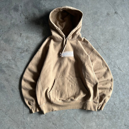 FW23 Supreme Box Logo Hoodie Dark Sand