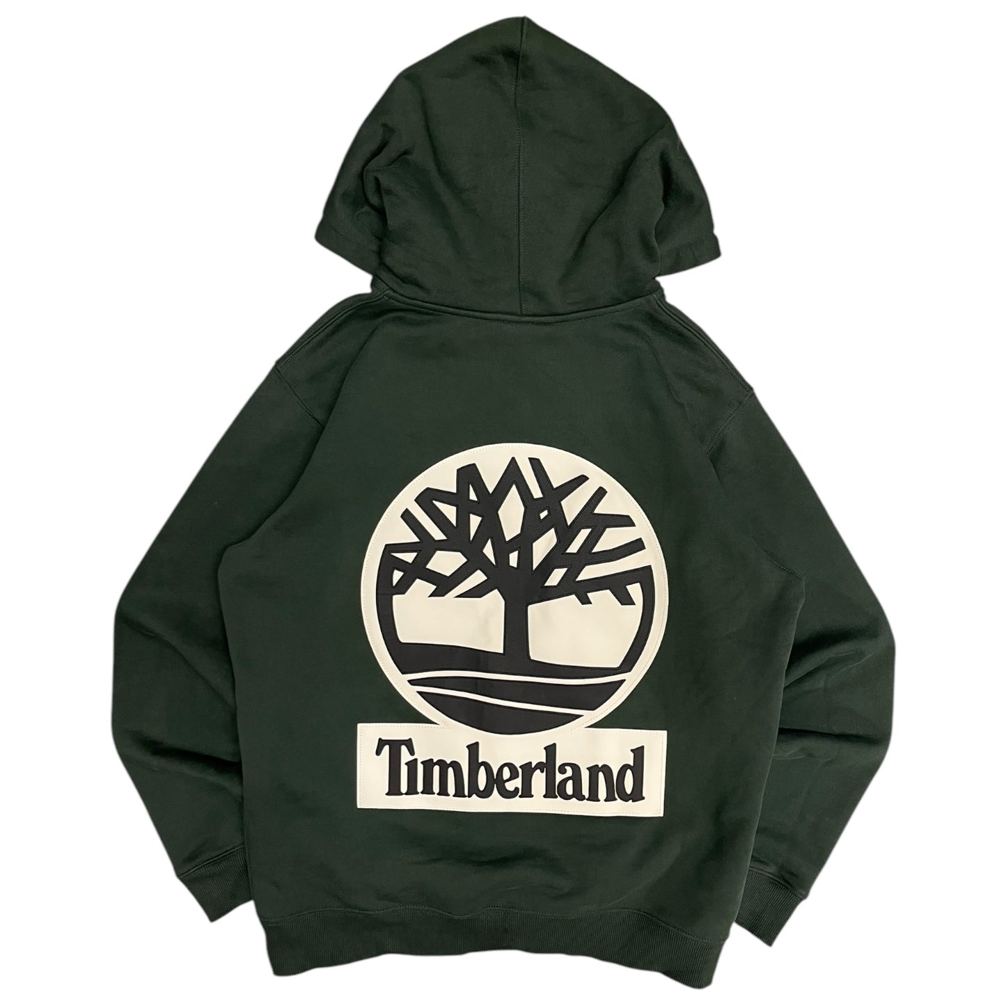 Supreme x Timberland Green Leather Patch Hoodie