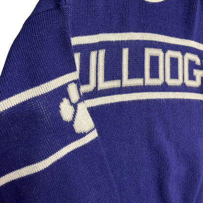 Vintage Cliff Engle Drake University Bulldogs Knit Sweater