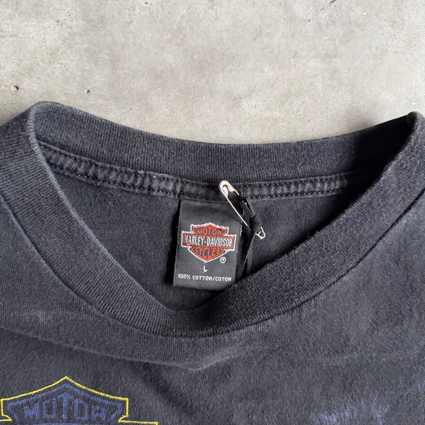 Vintage Harley Davidson Night Rider Wolf Woodstock NY T Shirt