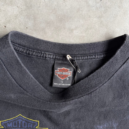 Vintage Harley Davidson Night Rider Wolf Woodstock NY T Shirt