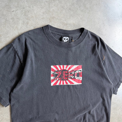 Vintage Zero Japan Rising Sun Flag Box Logo Tee