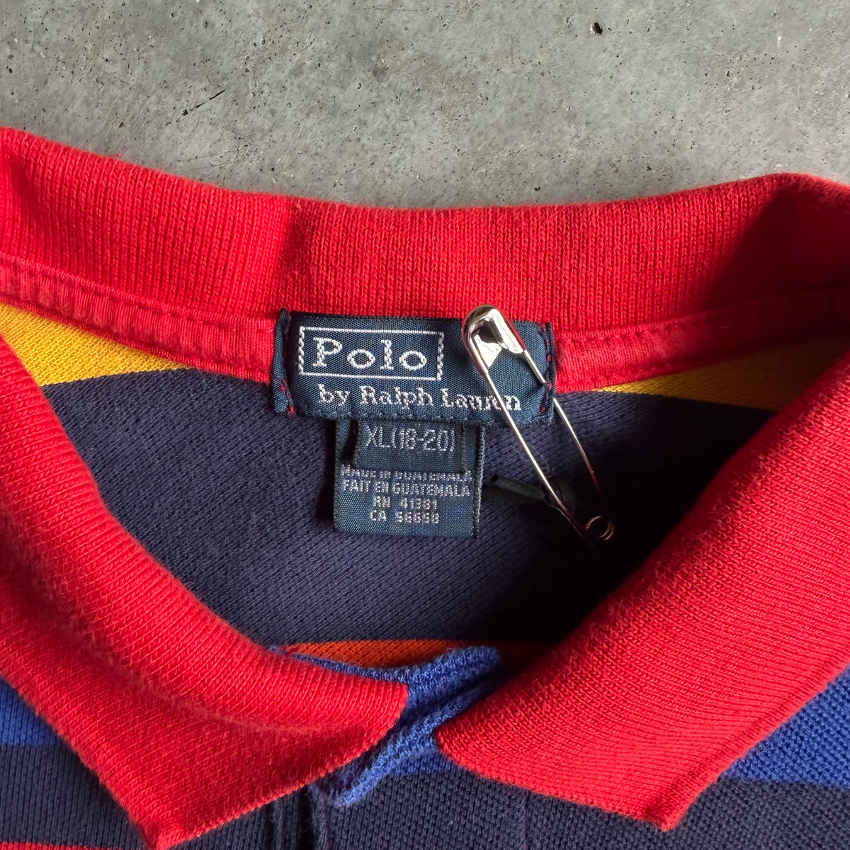 Y2K Youth Polo Ralph Lauren 6 Color Stripe Polo Shirt