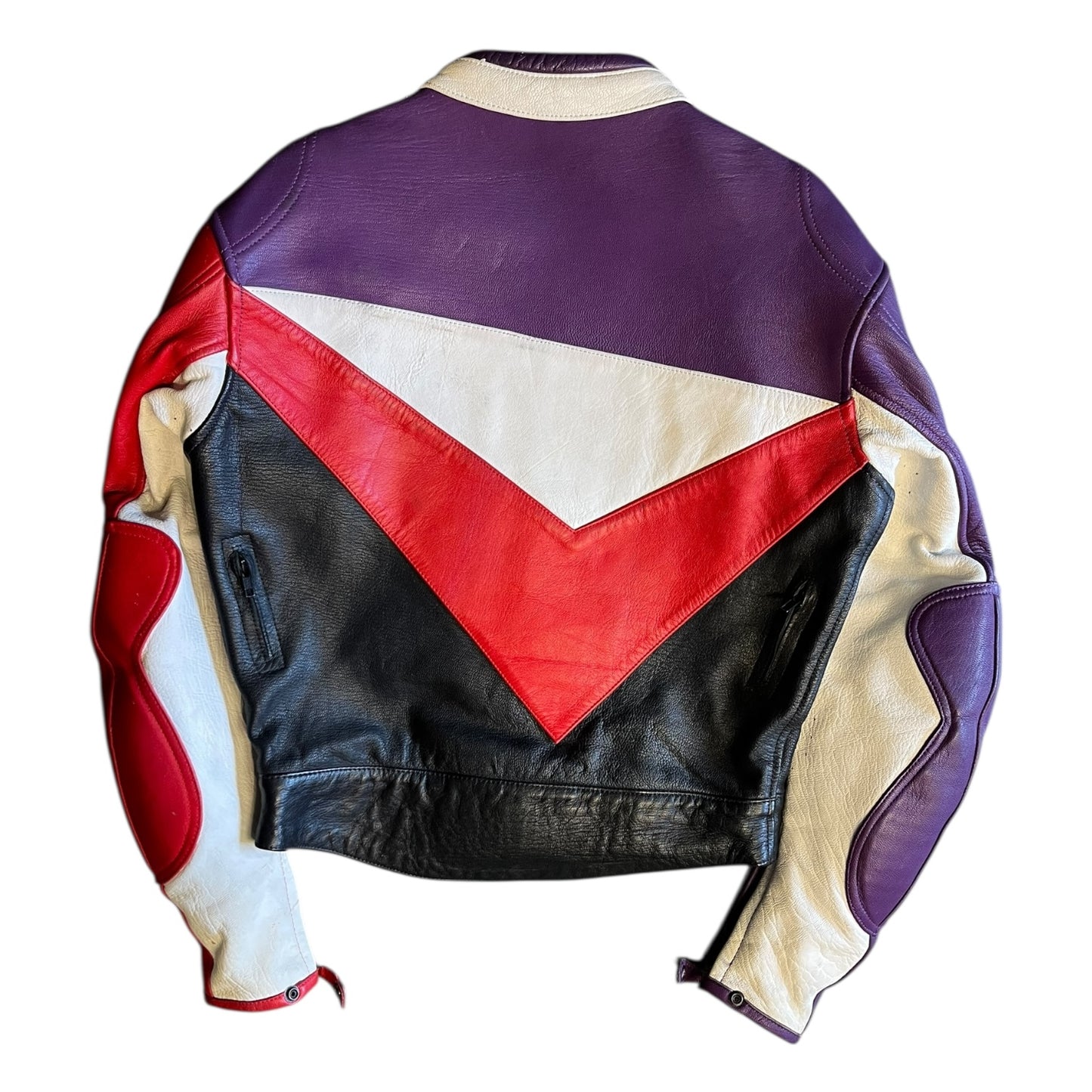 Vintage MDS Leather Motorcycle Jacket w/ Pads