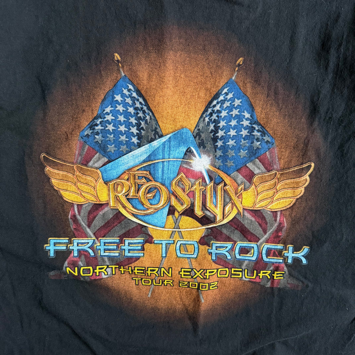 Y2K REO Speedwagon & Styx Free To Rock Tour T Shirt