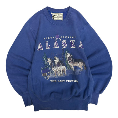 Vintage Galt Sand Alaska Wolves Indigo Sweatshirt