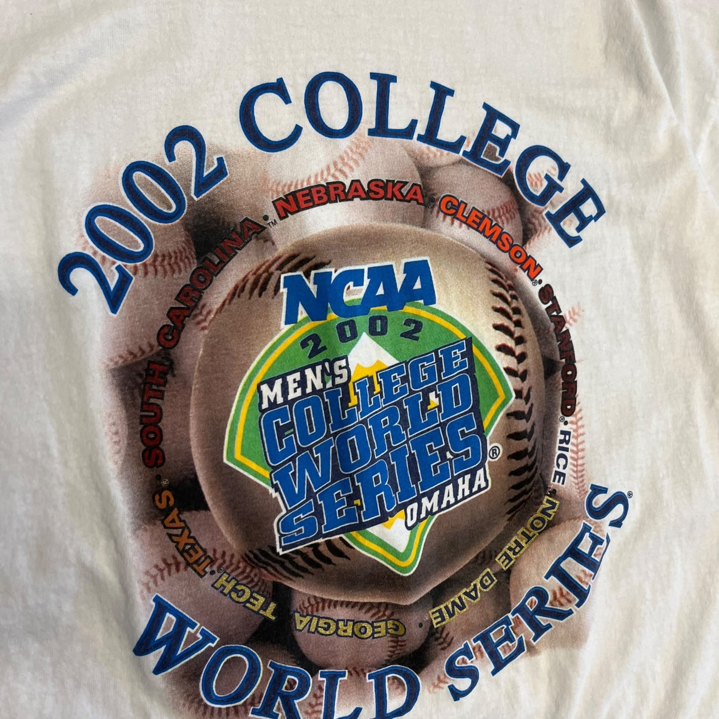 Vintage 2002 NCAA College World Series Tee