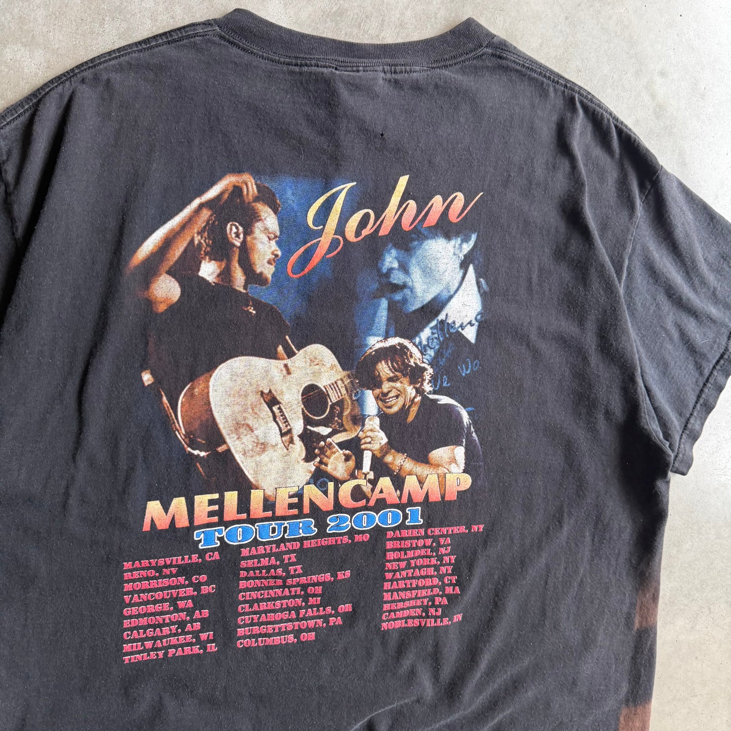 Y2K John Mellencamp Bootleg ‘Rap Tee’ 2001 Tour T Shirt