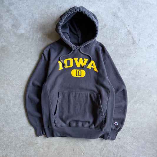 Y2K Champion Iowa Hawkeyes #10 Spell-Out Hoodie