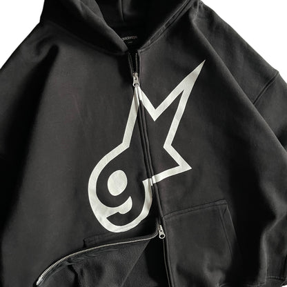 Goldeneye ‘GE Star’ Zip Up Hoodie (Black)