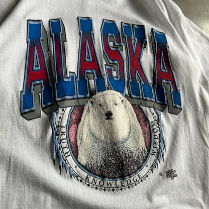 Vintage Alaska Polar Bear Spell Out T Shirt