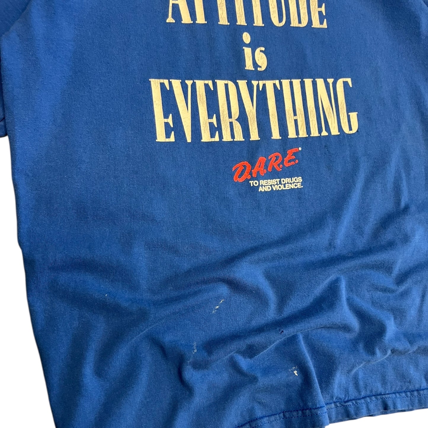 Y2K ‘Attitude Is Everything’ DARE Blue Tee