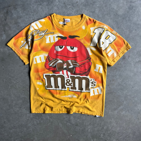 Y2K Kyle Busch NASCAR M&M’s AOP Yellow Tee