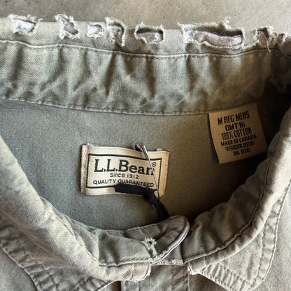 Y2K L.L. Bean Green Button Up Shirt