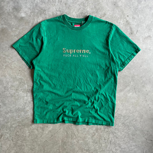 Supreme FW19 Gold Bars Tee - Green