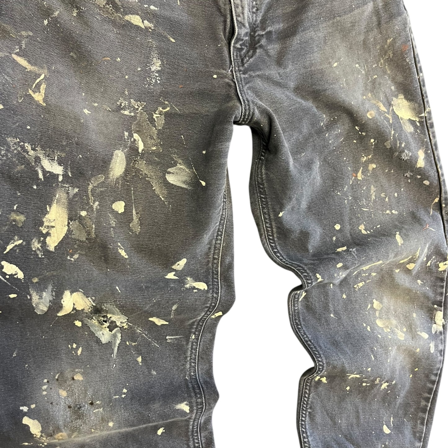 Carhartt Paint Splattered Charcoal Carpenter Pants