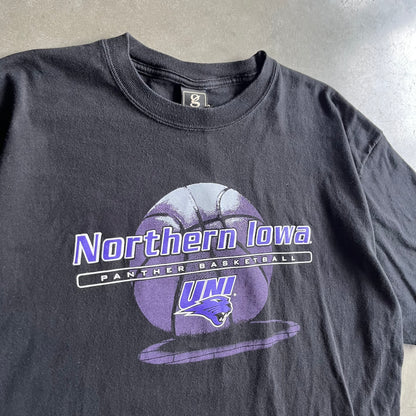 Vintage University Of Northern Iowa Panther Basketball Tee