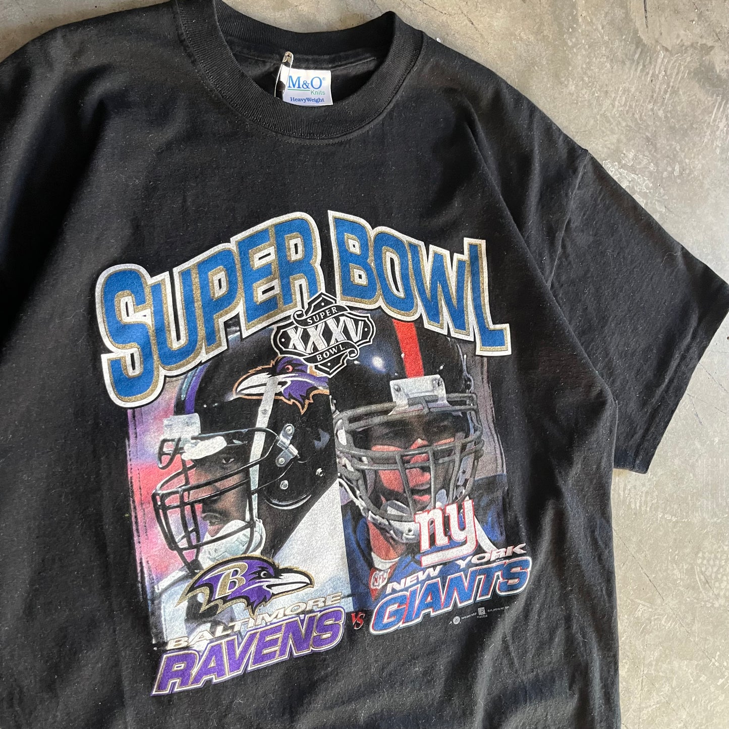 NFL Super Bowl XXXV Ravens Vs Giants Players Tee