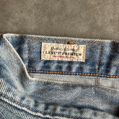 Levi’s LVC Lot 501 Turquoise Rivet Sashiko Redline Selvedge Jeans