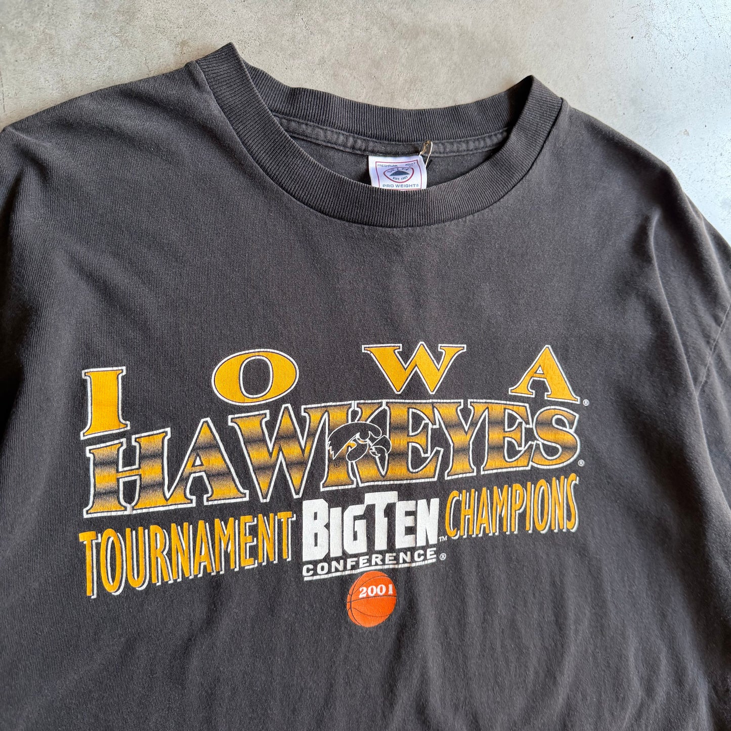 Vintage ‘01 Iowa Hawkeyes Big Ten Champ Tee