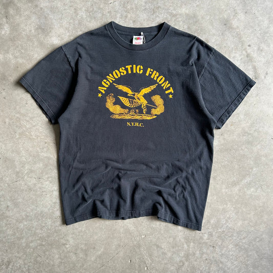 Vintage Agnostic Front NYHC Band Eagle & Flag Tee