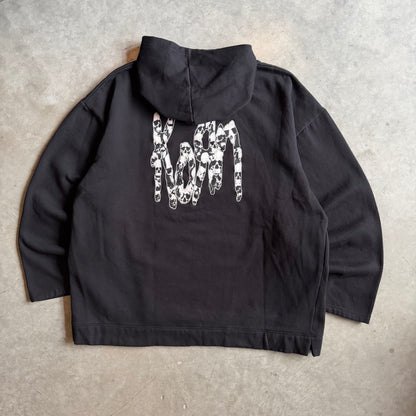 Vintage 2001 Giant Korn Glow In The Dark Skull Logo Hoodie