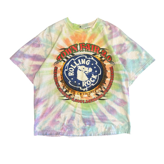 Vintage ‘01 Rolling Rock Town Fair 2.0 Festival T Shirt