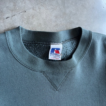 Vintage Pine Forest Slate Green Russell Athletic Sweatshirt