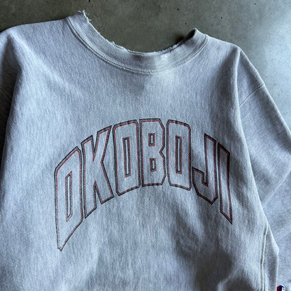 Vintage Champion Reverse Weave Okoboji Spell Out Sweatshirt