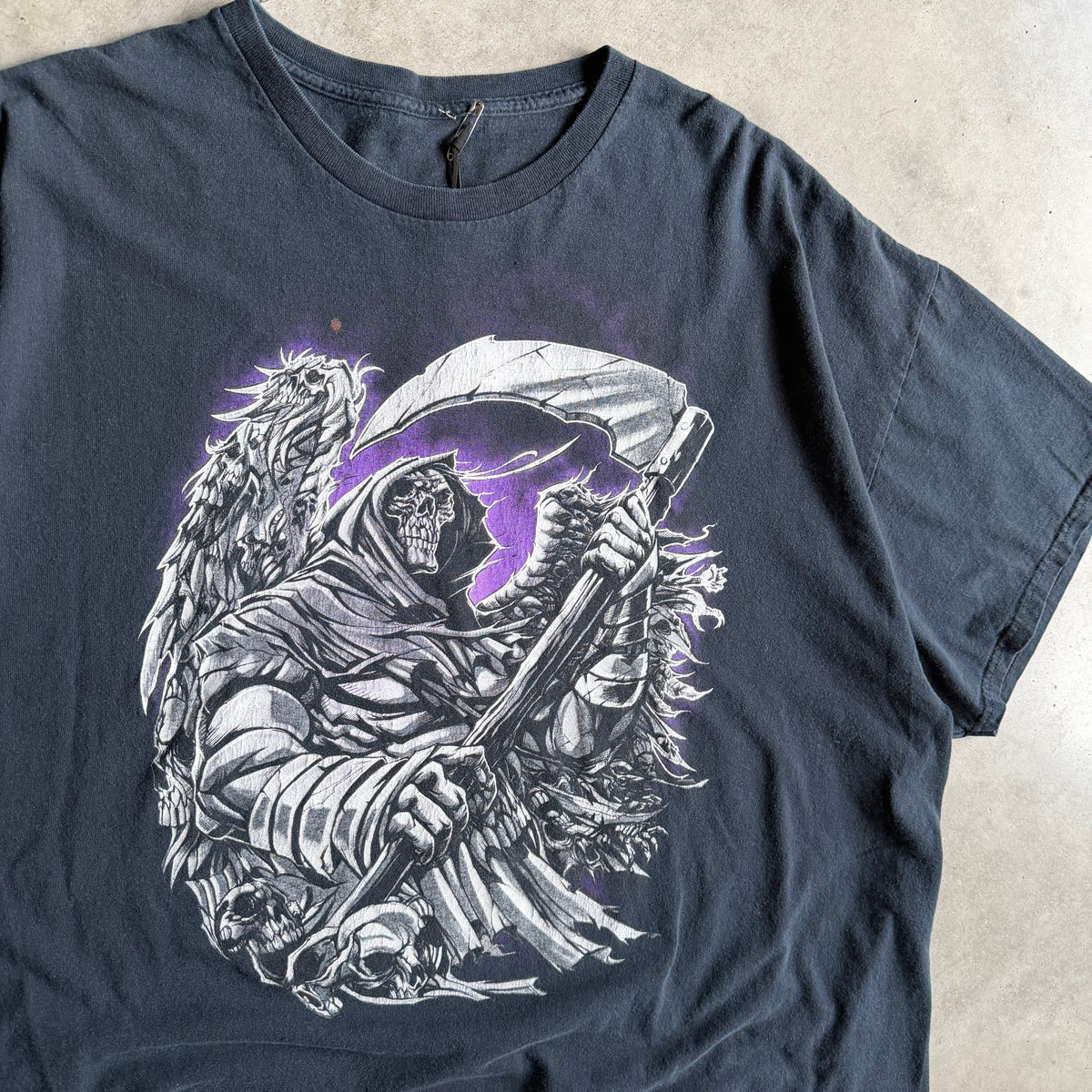 Vintage Winged Grim Reaper & Scythe Tee