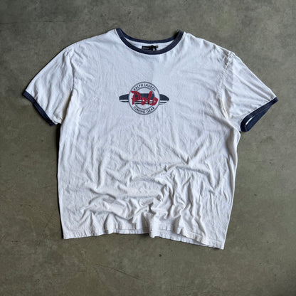 Vintage Polo Ralph Lauren Surfing Gear Ringer Tee