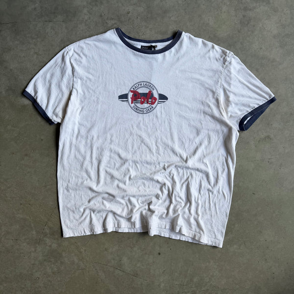 Vintage Polo Ralph Lauren Surfing Gear Ringer Tee