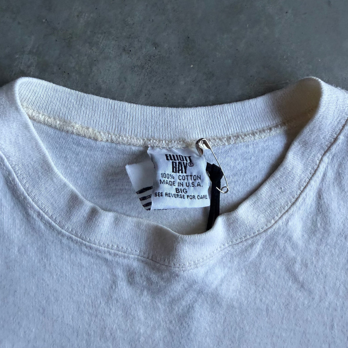 Vintage Elliot Bay Botanical Horizontal Band Tee