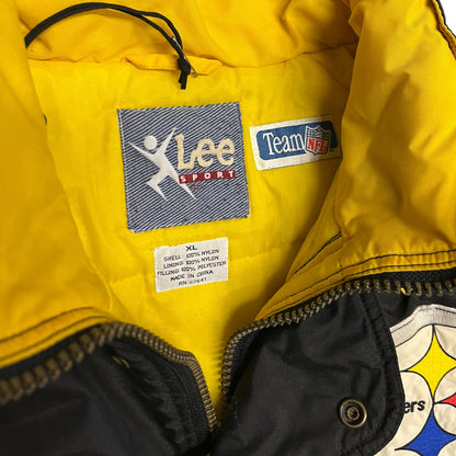 Vintage Lee Sport NFL Pittsburgh Steelers Puffer Jacket