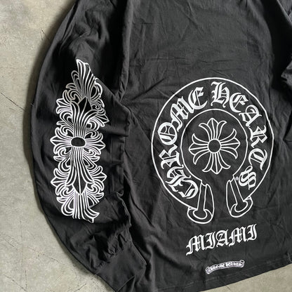 Chrome Hearts Miami Horseshoe Longsleeve T Shirt - L